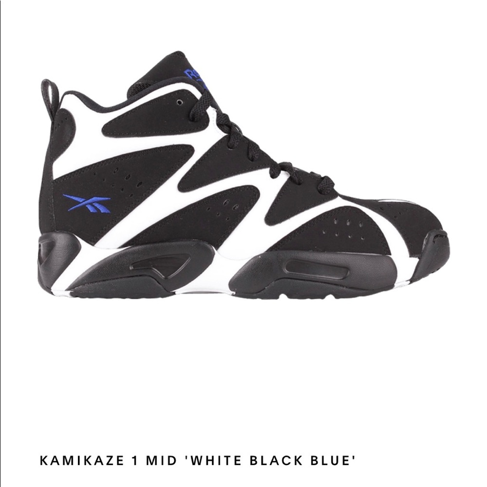 REEBOK KAMIKAZE 1 MID “WHITE BLACK BLUE”